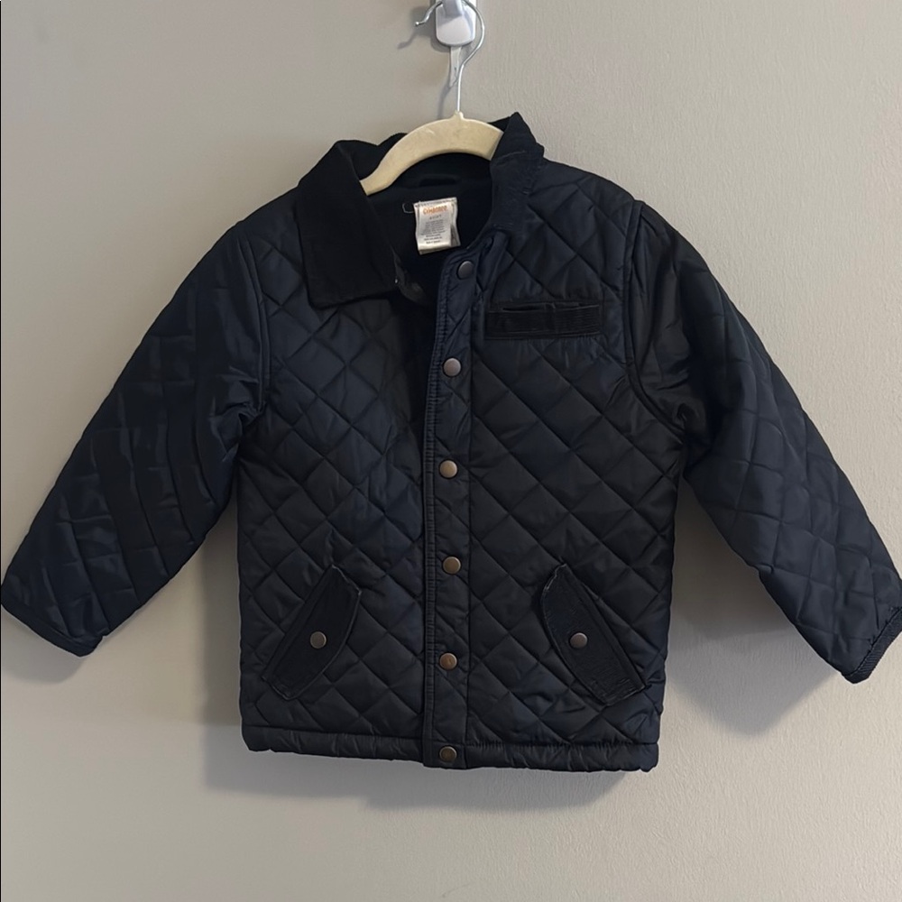 Gymboree Kids Quilted Dark Navy Blue Jacket